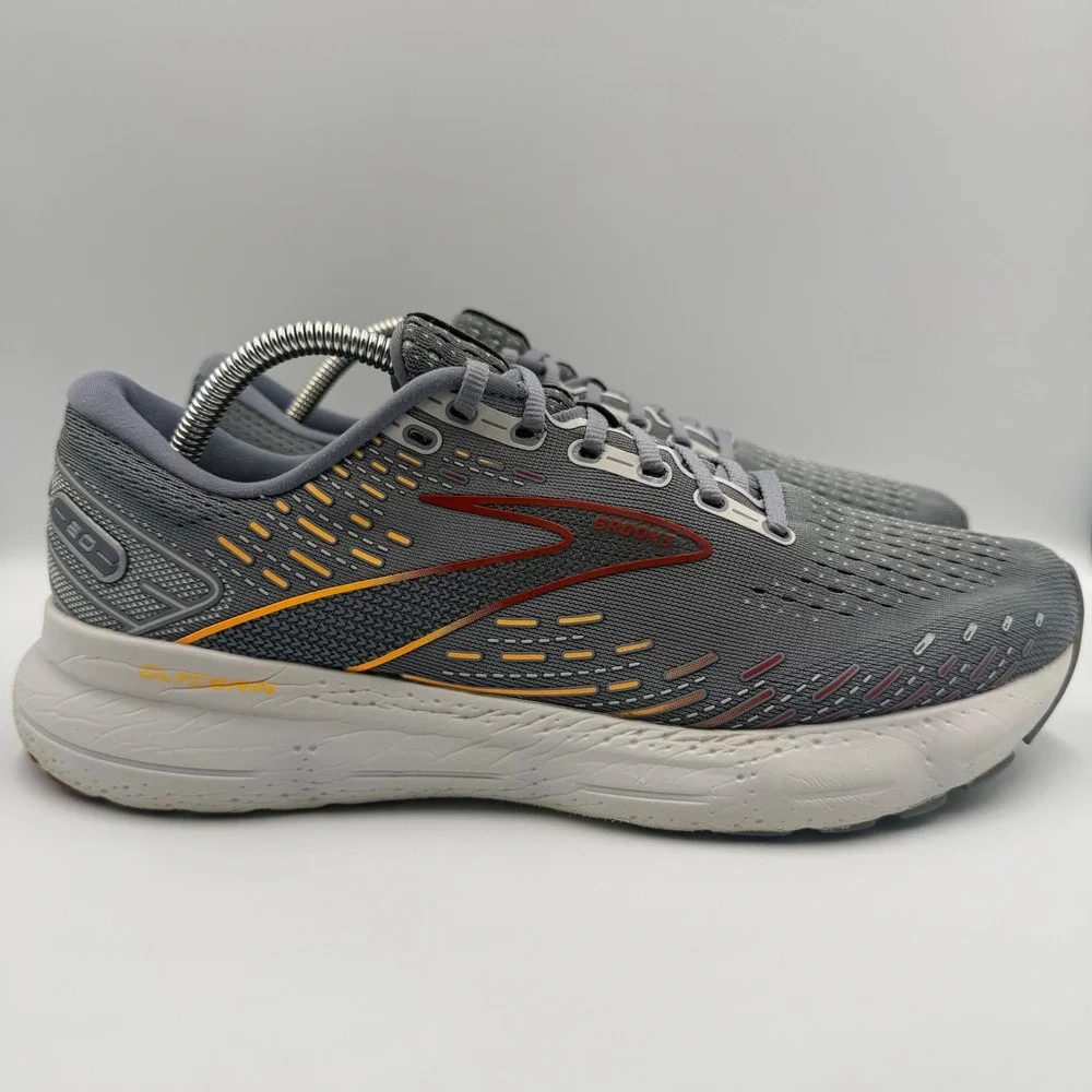 Brooks Glycerin 20 Grey White Men's Size 11 Running Shoes Sneakers 1103821D034